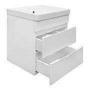 Тумба с раковиной Azario Эстима 50 CS00094637 подвесная цвет Белый-1