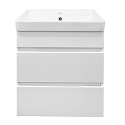 Тумба с раковиной Azario Эстима 50 CS00094637 подвесная цвет Белый-3