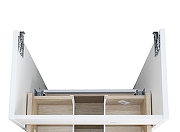 Тумба с раковиной Azario Lotos 50 CS00094662 подвесная цвет Белый глянцевый-3