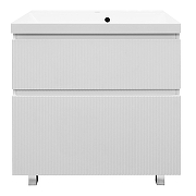 Тумба с раковиной Azario Viola 80 CS00097140 цвет Белый матовый-2