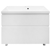 Тумба с раковиной Azario Viola 100 CS00097146 цвет Белый матовый-2