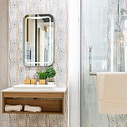 Зеркало Azario 40 LED-00002501 с подсветкой с сенсорным выключателем-2