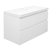 Тумба с раковиной Azario Viola 100 CS00097149 подвесная цвет Белый матовый