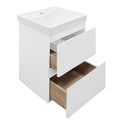 Тумба с раковиной Azario Мила 50 CS00097989 подвесная цвет Белый-2