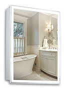 Зеркальный шкаф Azario Киото 53.5 LED-00002356 с подсветкой цвет Белый