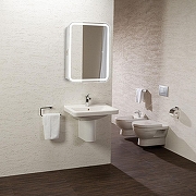 Зеркальный шкаф Azario Фиджи 50 LED-00002471 с подсветкой цвет Белый-2