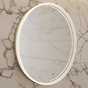 Зеркало Azario Лайвли 80 АZ-LED012125 с подсветкой цвет Белый матовый с подогревом-3