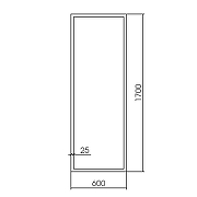 Зеркало Azario Опера 60 ФР-00002513 цвет Черный-7