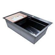 Кухонная мойка Azario Naomi 75 AZB7546H цвет Нержавеющая сталь-2