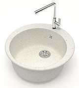 Кухонная мойка Azario Vital 50.7 CS00079704 цвет Светло-серый-1