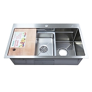 Кухонная мойка Azario Naomi 75 AZS7546H цвет Нержавеющая сталь