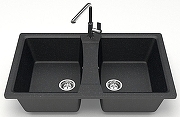 Кухонная мойка Azario Elmas 78 CS00078333 цвет Черный-1