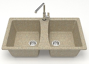 Кухонная мойка Azario Elmas 78 CS00078334 цвет Коричневый-1