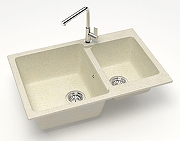 Кухонная мойка Azario Grand 76.5 CS00079902 цвет Бежевый-1