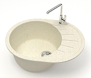 Кухонная мойка Azario Light 57.5 CS00079919 цвет Бежевый-1