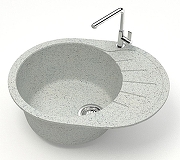 Кухонная мойка Azario Light 57.5 CS00079923 цвет Светло-серый-1