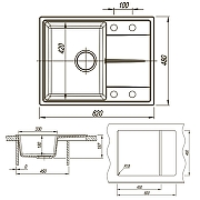 Кухонная мойка Azario Tavas 62 CS00097672 цвет Песочный-7