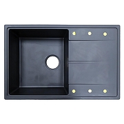 Кухонная мойка Azario Izmir 74 CS00097684 цвет Черный