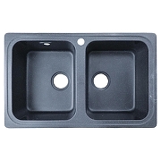 Кухонная мойка Azario Alba 78 CS00105217 цвет Черный