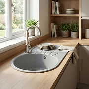 Кухонная мойка Azario Perla 73 CS00105240 цвет Серый-6