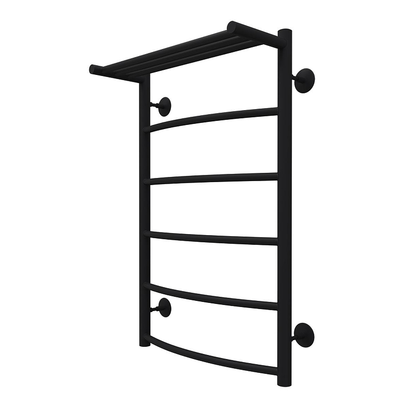 Водяной полотенцесушитель Azario Verona 500х800 AZ83863PB с полкой нижнее/диагональное подключение, G 1/2 