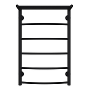 Водяной полотенцесушитель Azario Verona 500х800 AZ83863PB с полкой нижнее/диагональное подключение, G 1/2 цвет Черный-2