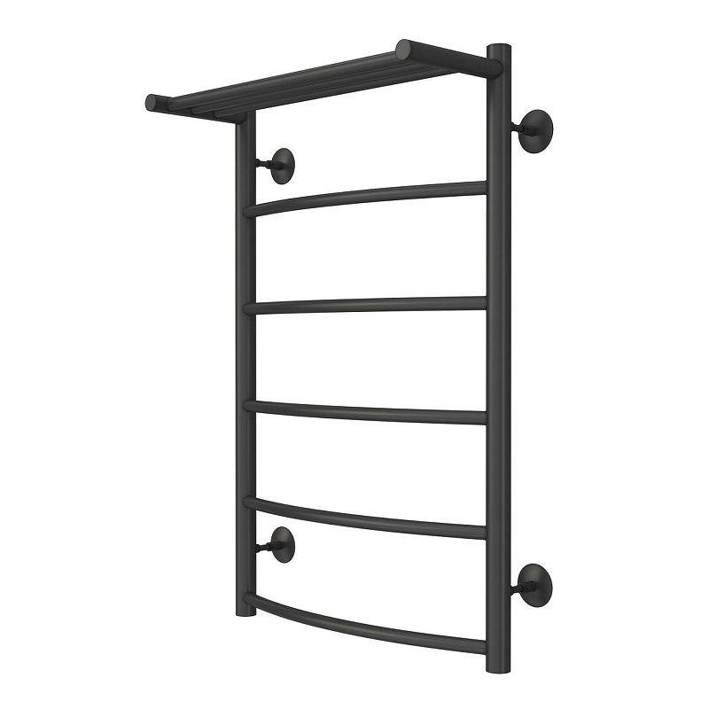 Водяной полотенцесушитель Azario Verona 500х800 AZ83864PG с полкой, нижнее/диагональное подключение, G 1/2 