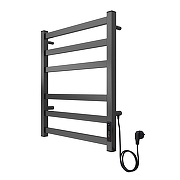 Электрический полотенцесушитель Azario Palermo 500х600 AZ83901G диммер справа цвет Графит