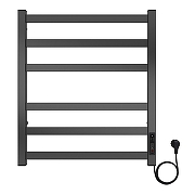 Электрический полотенцесушитель Azario Palermo 500х600 AZ83901G диммер справа цвет Графит-1