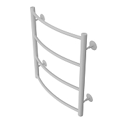 Водяной полотенцесушитель Azario Verona 500х600 AZ83911W нижнее/диагональное подключение, G 1/2 цвет Белый-1