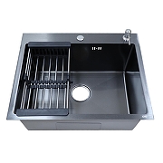 Кухонная мойка Azario Nicole 50 AZB5050H цвет Черный соты