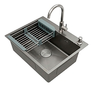 Кухонная мойка Azario Nicole 50 AZG5050H цвет Серый соты