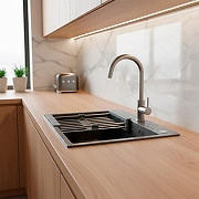 Кухонная мойка Azario Nicole 50 AZG5050H цвет Серый соты-9