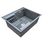 Кухонная мойка Azario Nicole 60 AZG6050H цвет Серый соты-3