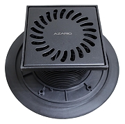 Душевой трап Azario AZ-384 AC с решеткой цвет Черный матовый-1