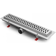 Душевой лоток Azario AZ-CH 350 H с решеткой цвет Хром