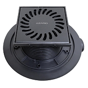 Душевой трап Azario AZ-381 AC с решеткой цвет Черный матовый