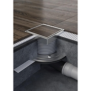 Душевой трап Azario AZ-C381 A с решеткой цвет Хром / под плитку-1