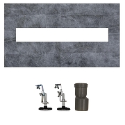 Душевой лоток Azario AZT3TILE500 с решеткой цвет Нержавеющая сталь / под плитку-3