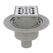 Душевой трап Azario AZZ15100 с решеткой цвет Нержавеющая сталь