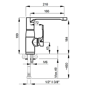 Смеситель для кухни Azario Viano AZ-15834431 цвет Хром-1