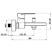 Смеситель для ванны Azario Delano AZ-158405126 цвет Белый матовый-1