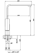 Смеситель для кухни Azario Cadeo AZ-15944431 цвет Хром-2