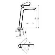 Смеситель для раковины Azario Atri AZ-15964551 цвет Хром-1