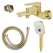 Смеситель для ванны Azario Arida AZ-K3054MG цвет Золото матовое