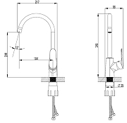 Смеситель для кухни Azario Campo AZ-KX568275C цвет Хром-1