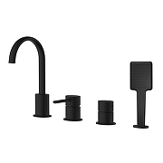 Смеситель на борт ванны Azario Delicate AZ-QA28173PA-0307APA цвет Черный матовый