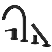 Смеситель на борт ванны Azario Flame AZ-VPC258320PA цвет Черный матовый