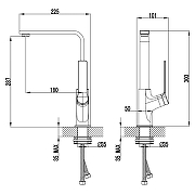 Смеситель для кухни Azario Vise AZ-VQQ568330C цвет Хром-1