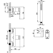 Смеситель для душа Azario Vincente AZ-VRZ338326C цвет Хром-5